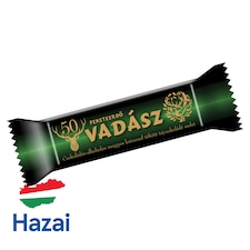 Vadász Feketeerdő csokoládés-alkoholos meggyes krémmel töltött tejcsokoládé szelet 25 g