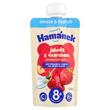 Hamánek alma, eperrel és túróval bébiétel 8 hónapos kortól 100 g