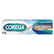 Corega Erős Rögzítés ízmentes műfogsorrögzítő krém 40 g