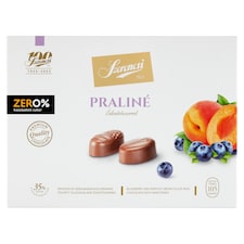 Szerencsi Zero% praliné áfonyás és sárgabarackos krémmel töltött tejcsokoládé édesítőszerrel 105 g