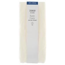 Home Easy Care Jersey krém lepedő 220 x 200 cm