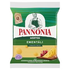 Pannónia Mester Ementáli darabolt, zsíros, kemény, erjedési lyukas sajt 200 g