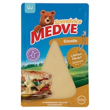 Medve Szendvics zsíros, félkemény, szeletelt gouda sajt 100 g