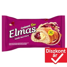Elmas Duo croissant vanília ízű krém és meggyes krémmel töltve 60 g