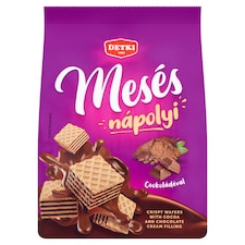 Detki Mesés Nápolyi kakaós-csokoládés krémmel töltött ostya 180 g