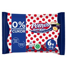 Pöttyös Túró Rudi szilvás túródesszert kakaós étbevonattal édesítőszerekkel 6 x 35 g (210 g)