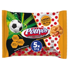 Pöttyös Protein Túró Rudi mogyoróvajas túródesszert kakaós étbevonattal 5 x 51 g (255 g)