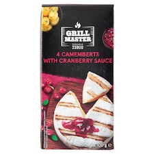 Grill Master fehér nemespenésszel érő camembert 4 x 100 g és áfonyaszósz 50 g külön tasakban