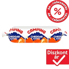 Camping cheddar ízesítésű kenhető félzsíros ömlesztett sajt 100 g