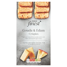 Finest leveles tésztából készült vajas keksz félzsíros kemény Gouda és Edam sajtokkal 90 g