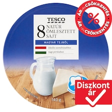 natúr ömlesztett sajt 8 db 140 g