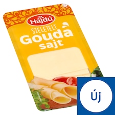 Hajdú zsíros, félkemény, szeletelt Gouda sajt 100 g