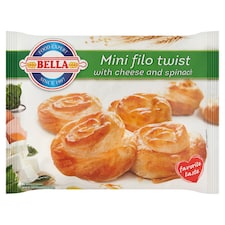 Bella gyorsfagyasztott sajtos-spenótos mini burek 480 g