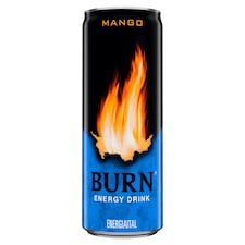 Burn szénsavas mangó ízű energiaital koffeinnel, inozitollal, B-vitaminokkal 250 ml
