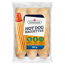 Schulstad búzalisztből készült, francia fúrt hot dog kifli 3 x 60 g (180 g)