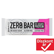BioTechUSA Zero Bar csokoládé-marcipán ízű fehérjeszelet édesítőszerekkel 50 g