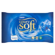 Soft Luxury nedves toalettkendő érzékeny bőrre 50 db