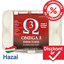 Farm Tojás Prémium Omega 3 tojás M 6 db