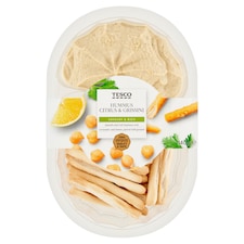 Hummus csicseriborsókrém szezámmagkrémmel, limelével és grissini kenyér rudacskákkal 140 g