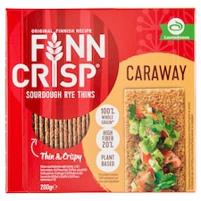 Finn Crisp vékony ropogós köménymagos rozskenyérke 200 g