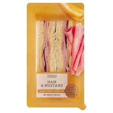 búzalisztből készült toast füstölt sonkával és mustárral 177 g