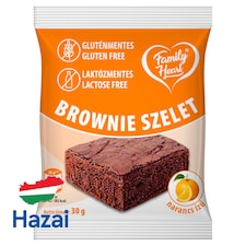 Family Heart narancs ízű brownie szelet 30 g
