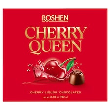 Roshen Cherry Queen étcsokoládés alkoholos-meggyes bonbon 192 g