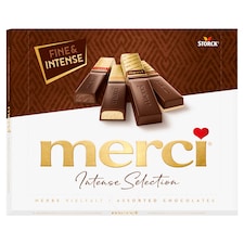 Merci Intense Selection 4 csokoládé-különlegesség 250 g