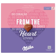 Milka I love Milka alpesi tejcsokoládé praliné epres töltelékkel 20 db 110 g