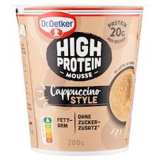 Dr. Oetker High Protein mousse cappuccino ízesítéssel 200 g