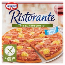 Dr. Oetker Ristorante Pizza Prosciutto gyorsfagyasztott gluténmentes pizza sonkával és sajttal 345 g