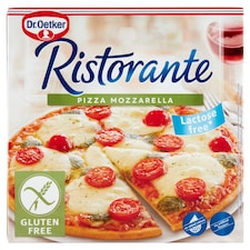 Dr. Oetker Ristorante Pizza Mozzarella gyorsfagyasztott gluténmentes pizza mozzarella sajttal 370 g