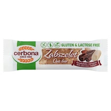 Cerbona gluténmentes, laktózmentes étcsokoládés-marcipános zabszelet kakaós bevonó talppal 40 g