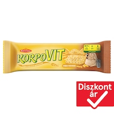 Győri Korpovit ropogós, édes keksz teljes kiőrlésű gabonával 174 g