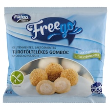 Freego gyorsfagyasztott, gluténmentes, laktózmentes túrótöltelékes gombóc 360 g