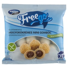 Freego gyorsfagyasztott gluténmentes mogyorókrémes mini gombóc 360 g