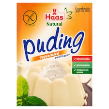 Haas Natural tejszínízű pudingpor 40 g