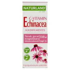 Naturland Echinacea + C-vitamin alkoholmentes folyékony étrend-kiegészítő 150 ml