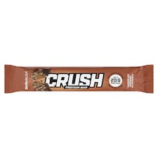 BioTechUSA Crush csokoládé-brownie ízű fehérjeszelet karamell ízű réteggel és édesítőszerrel 64 g