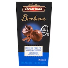 Delaviuda hozzáadott cukor nélküli tejcsokoládé bonbon édesítőszerrel 150 g