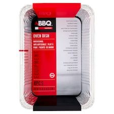 BBQ tűzálló tál 22 x 15,5 x 4,5 cm 4 db