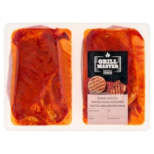 Grill Master texasi stílusú sertéstarja szeletek füstös BBQ marinádban 600 g