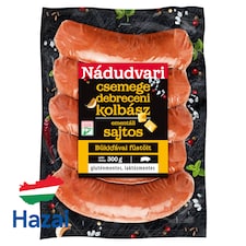 Nádudvari ementáli sajtos csemege debreceni sertés kolbász 300 g