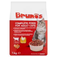 Brunos teljes értékű száraz állateledel felnőtt macskák számára marhával és baromfival 1 kg