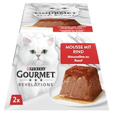 Purina Gourmet Revelations pástétom marhával és szósszal nedves macskaeledel 2 x 57 g (114 g)