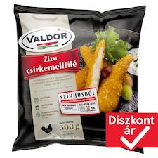 Valdor Zizu gyorsfagyasztott, készre sütött, panírozott csirkemellfilé 500 g