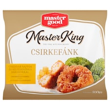 Master Good Master King gyorsfagyasztott csirkefánk cheddar sajtos és selyemsonka darabokkal 500 g