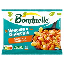 Bonduelle fagyasztott zöldségkeverék gnocchival és sajttal 550 g