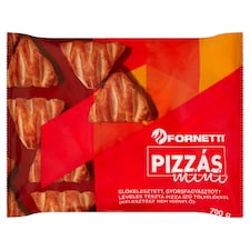 Fornetti Pizzás Mini gyorsfagyasztott előkelesztett leveles tészta pizza ízű töltelékkel 700 g