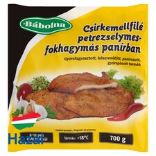 Bábolna gyorsfagyasztott, készresütött csirkemellfilé petrezselymes-fokhagymás panírban 700 g
